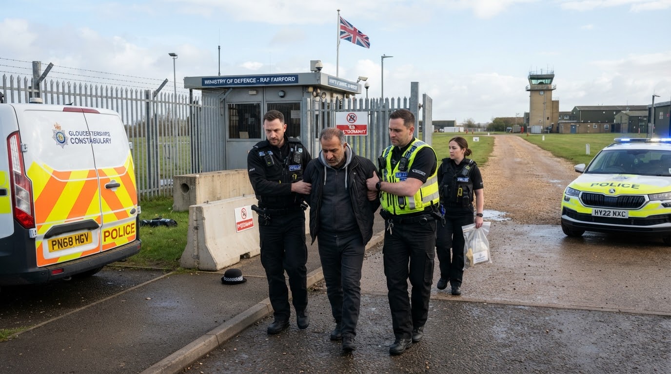 UK Police Arrest Dual UK-Iranian National in RAF Fairford Investigation
