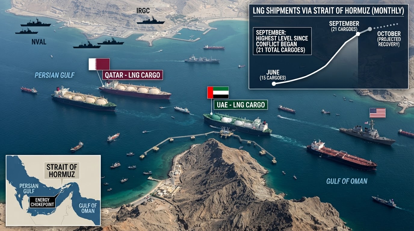 LNG Shipments Through Strait of Hormuz Reach Highest Level Since Iran War Began